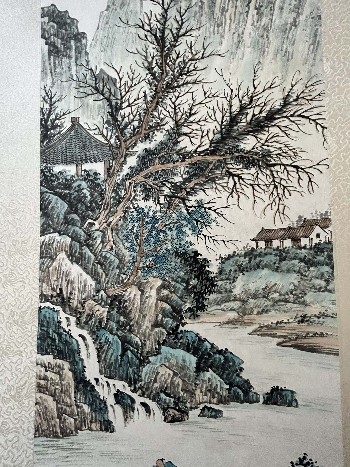 A Precious Chinese Ink Painting Hanging Scroll By Yuan Songnian