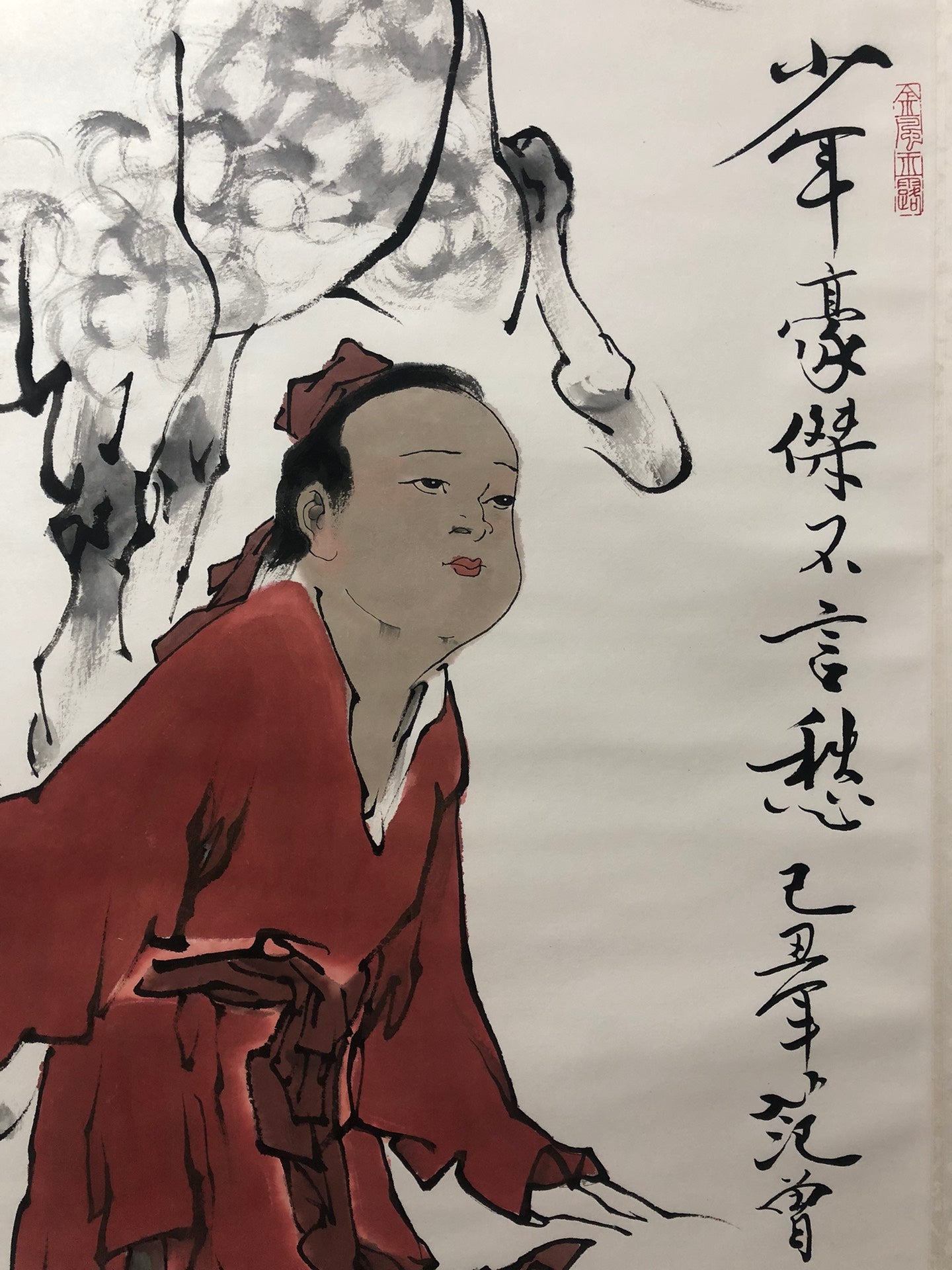 A Precious Chinese Ink Painting Hanging Scroll By Fan Zeng