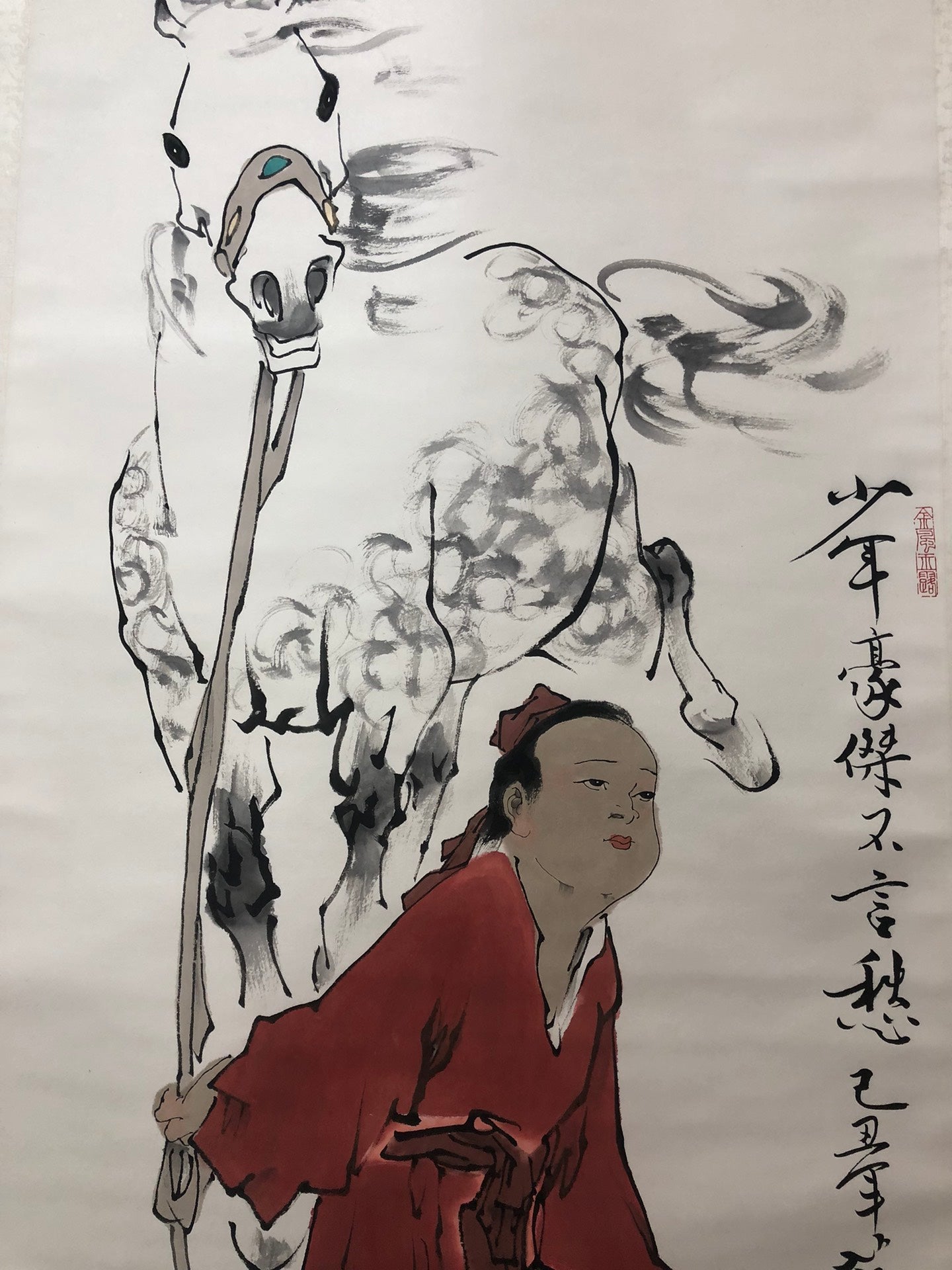 A Precious Chinese Ink Painting Hanging Scroll By Fan Zeng