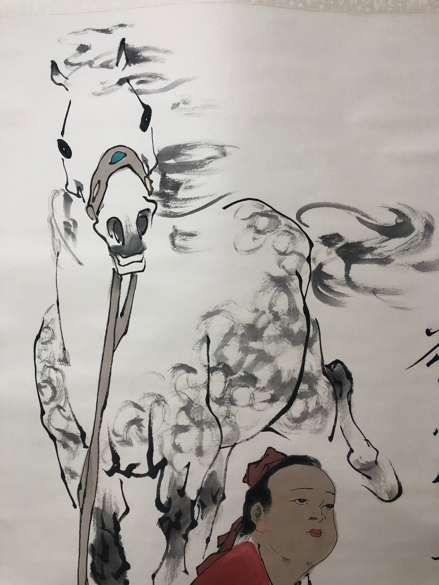 A Precious Chinese Ink Painting Hanging Scroll By Fan Zeng