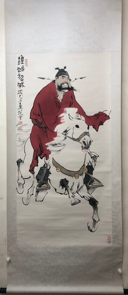 A Precious Chinese Ink Painting Hanging Scroll By Fan Zeng