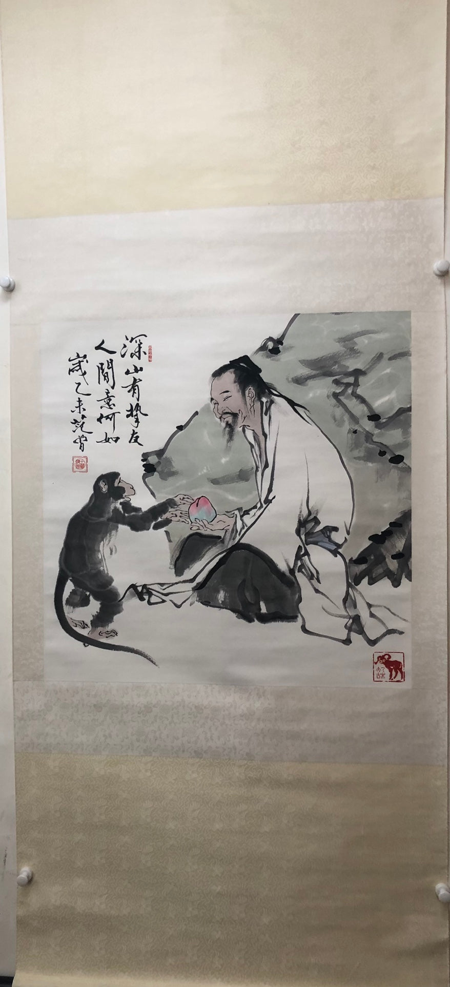 A Precious Chinese Ink Painting Hanging Scroll By Fan Zeng