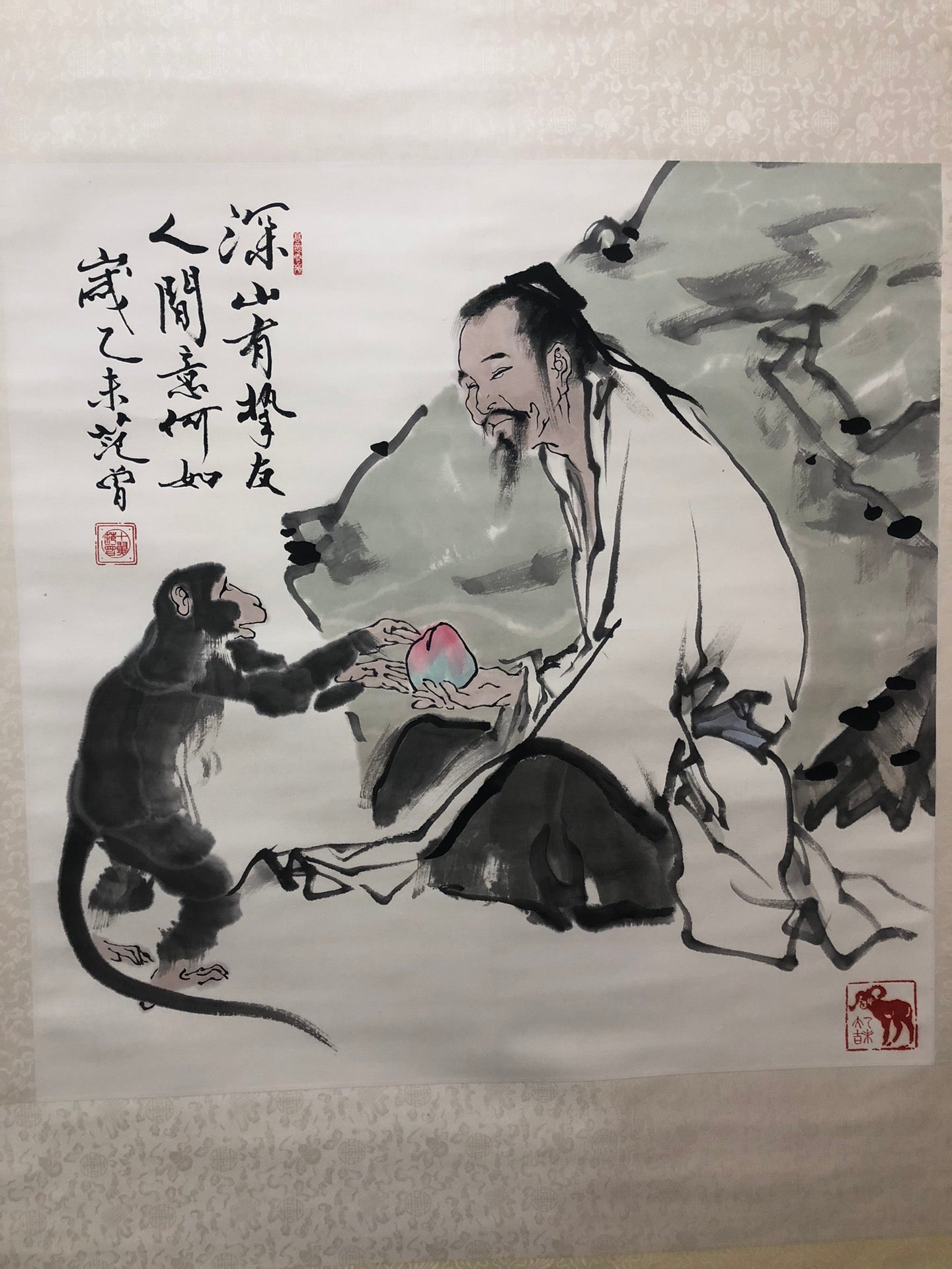 A Precious Chinese Ink Painting Hanging Scroll By Fan Zeng