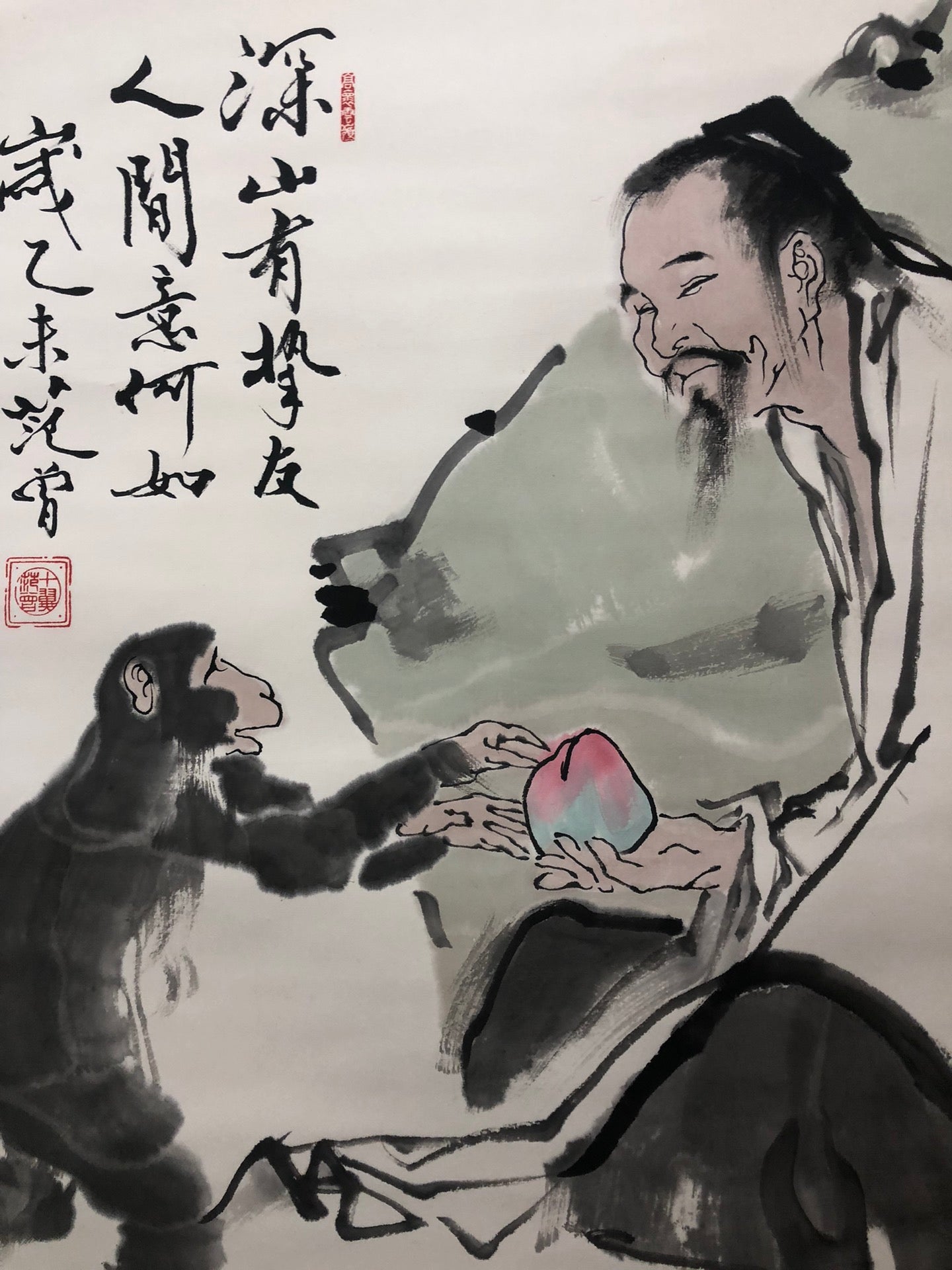 A Precious Chinese Ink Painting Hanging Scroll By Fan Zeng