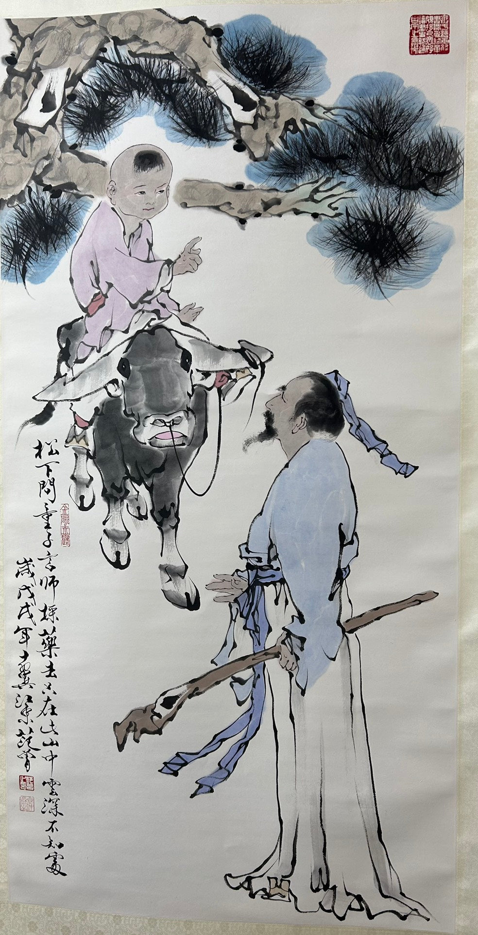 A Precious Chinese Ink Painting Hanging Scroll By Fan Zeng