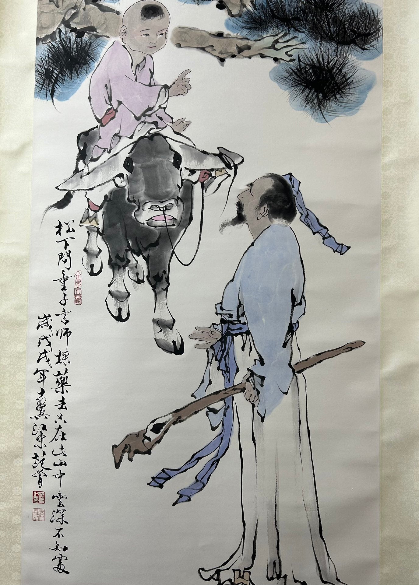 A Precious Chinese Ink Painting Hanging Scroll By Fan Zeng