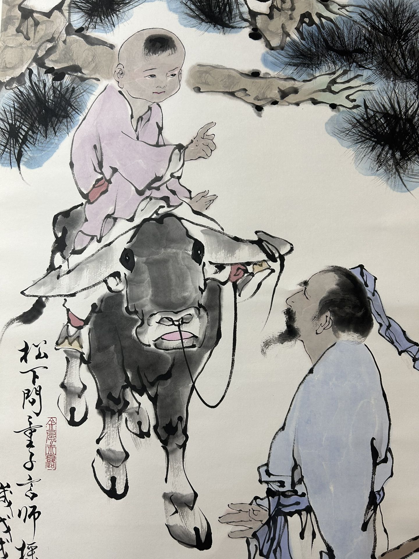 A Precious Chinese Ink Painting Hanging Scroll By Fan Zeng