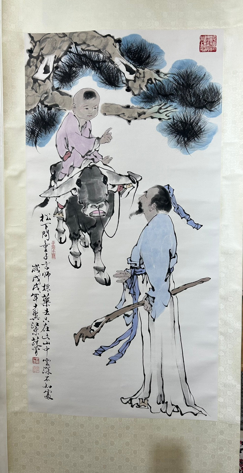 A Precious Chinese Ink Painting Hanging Scroll By Fan Zeng