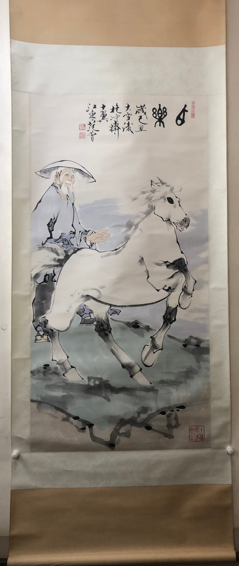 A Precious Chinese Ink Painting Hanging Scroll By Fan Zeng