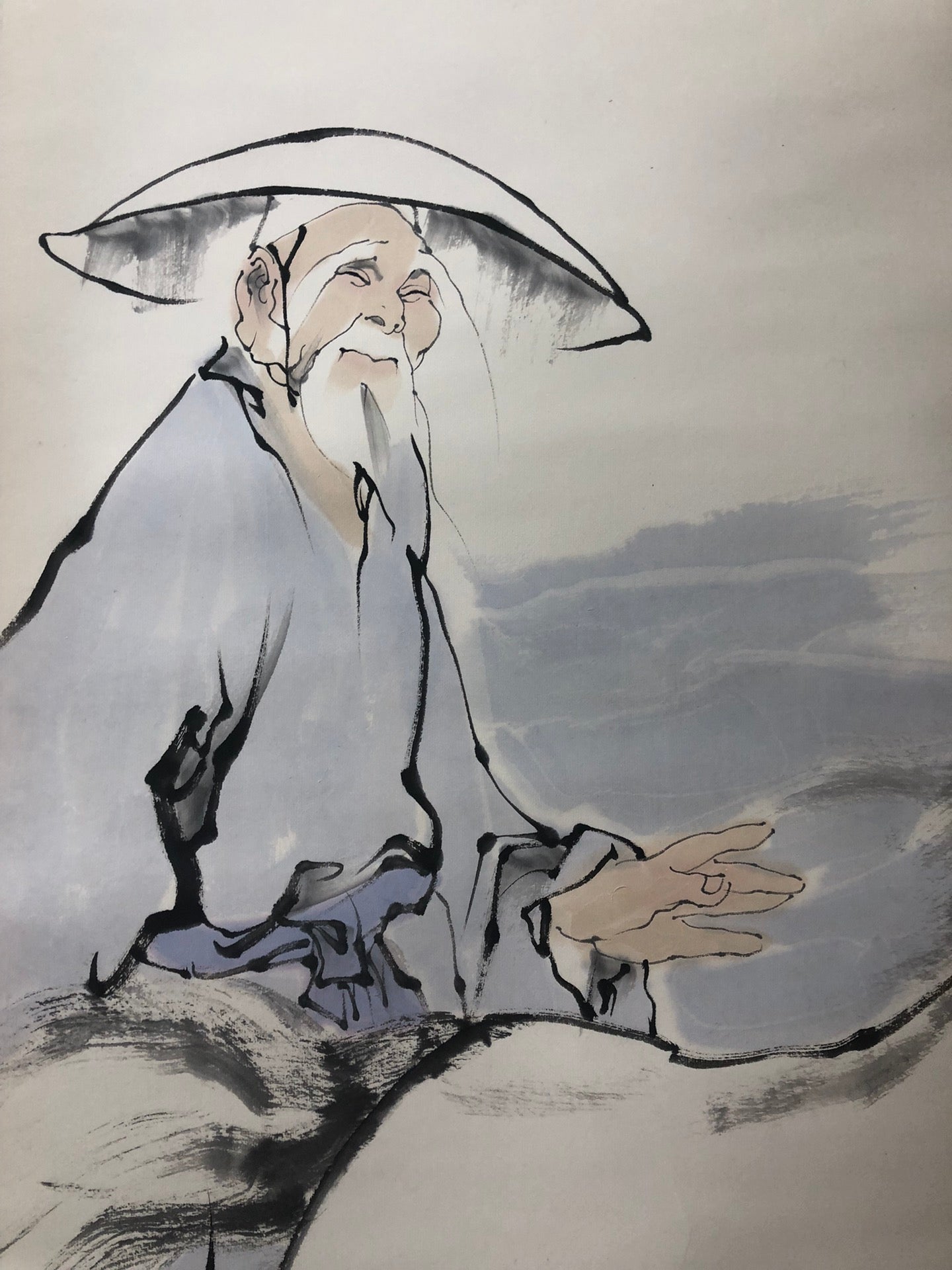 A Precious Chinese Ink Painting Hanging Scroll By Fan Zeng