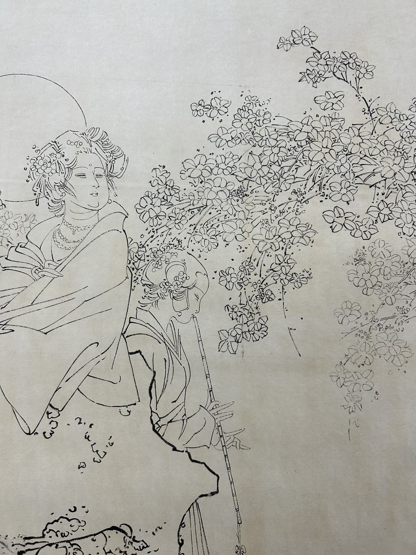 A Precious Chinese Ink Painting Hanging Scroll By Hua Sanchuan