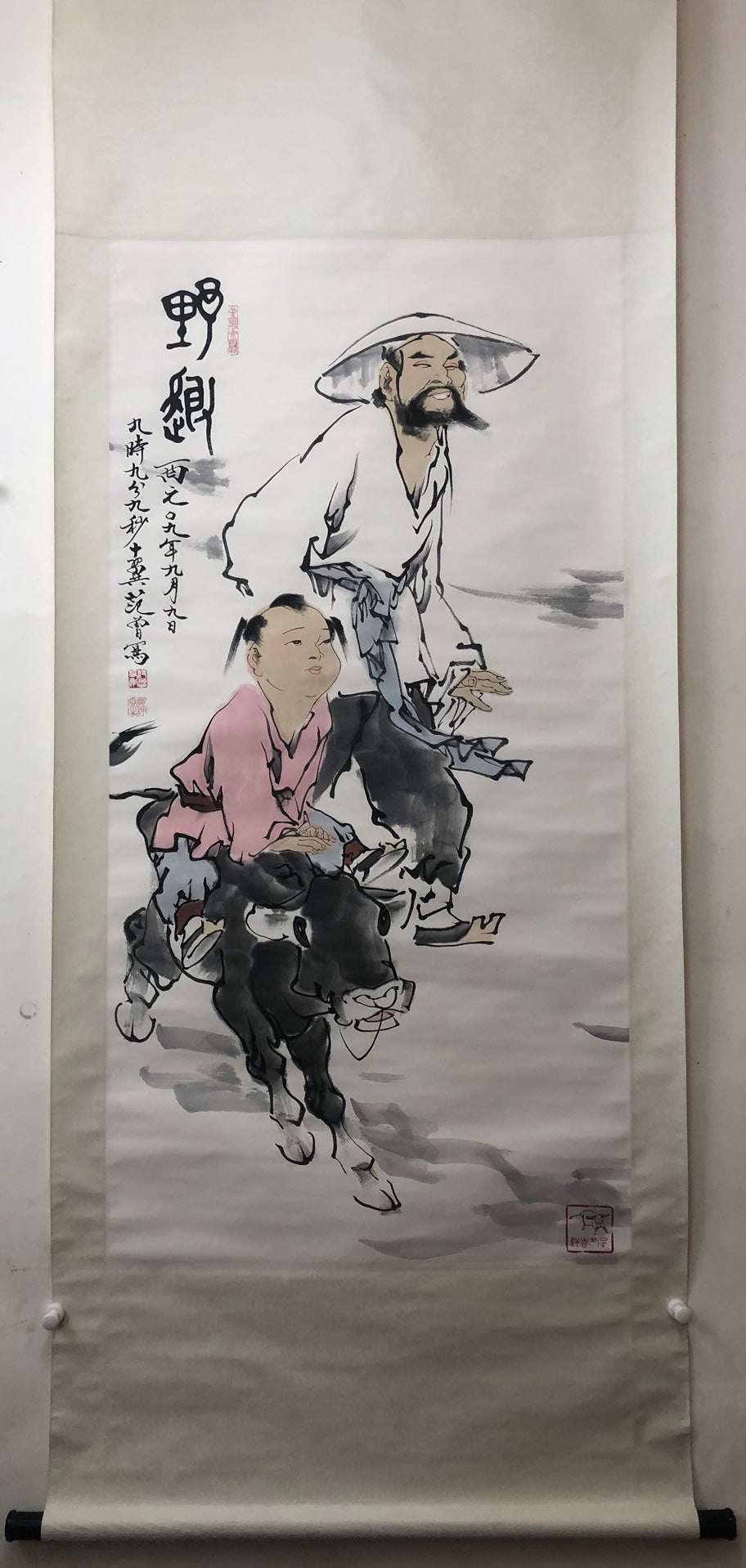 A Precious Chinese Ink Painting Hanging Scroll By Fan Zeng