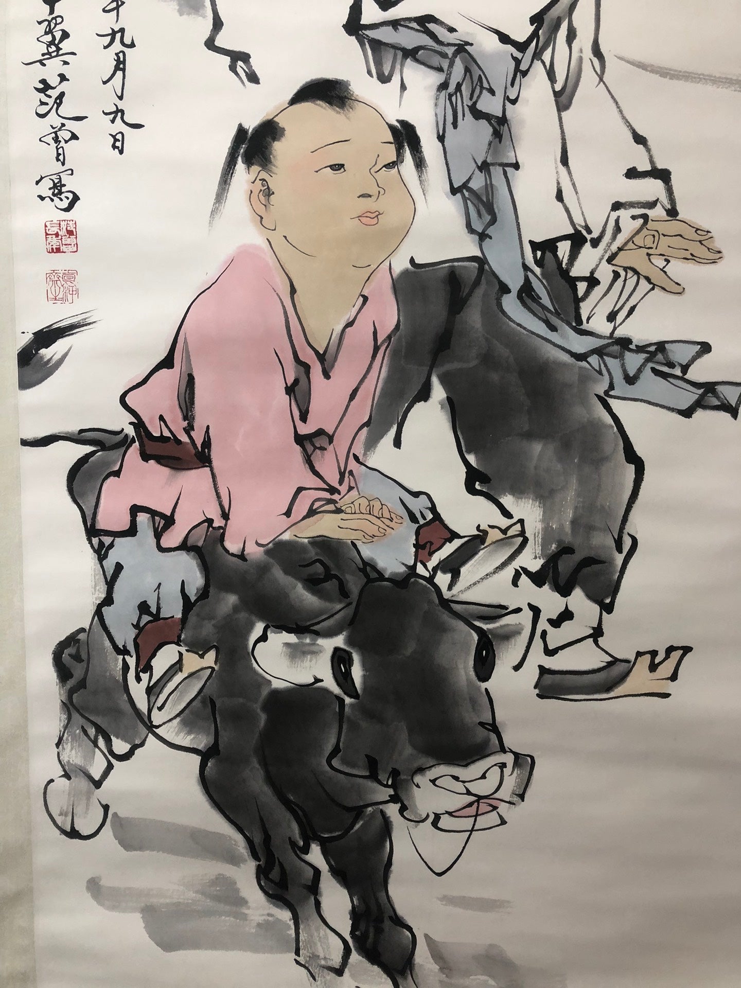 A Precious Chinese Ink Painting Hanging Scroll By Fan Zeng