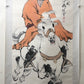 A Fabulous Chinese Ink Painting Hanging Scroll By Fan Zeng