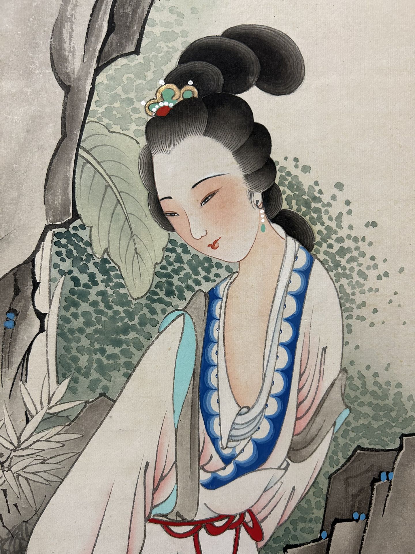 A Precious Chinese Ink Painting Hanging Scroll By Liu Lingcang