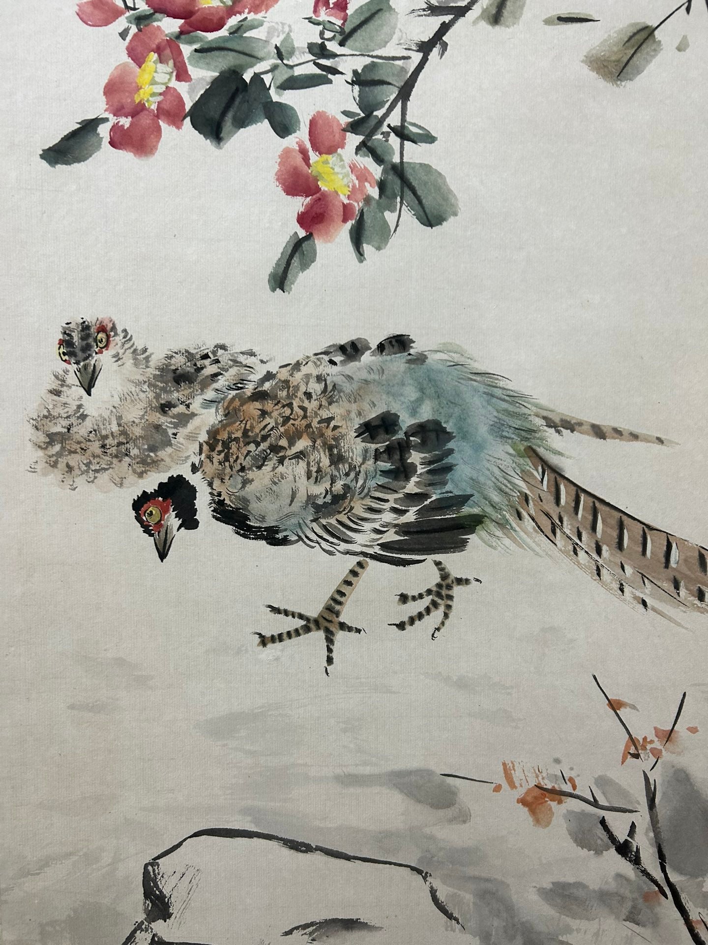 A Precious Chinese Ink Painting Hanging Scroll By Wang Xuetao