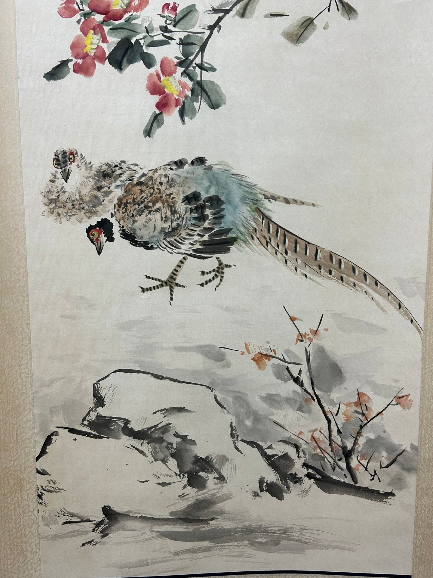 A Precious Chinese Ink Painting Hanging Scroll By Wang Xuetao