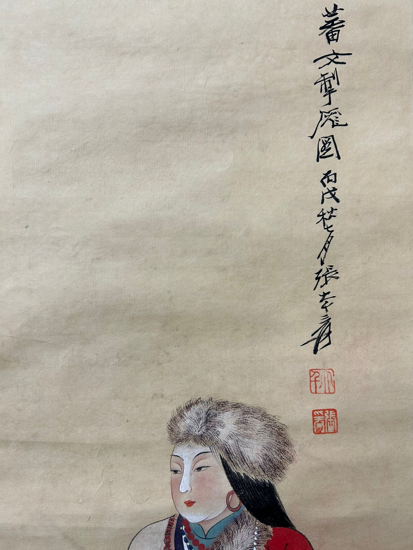 A Precious Chinese Ink Painting Hanging Scroll By Zhang Daqian