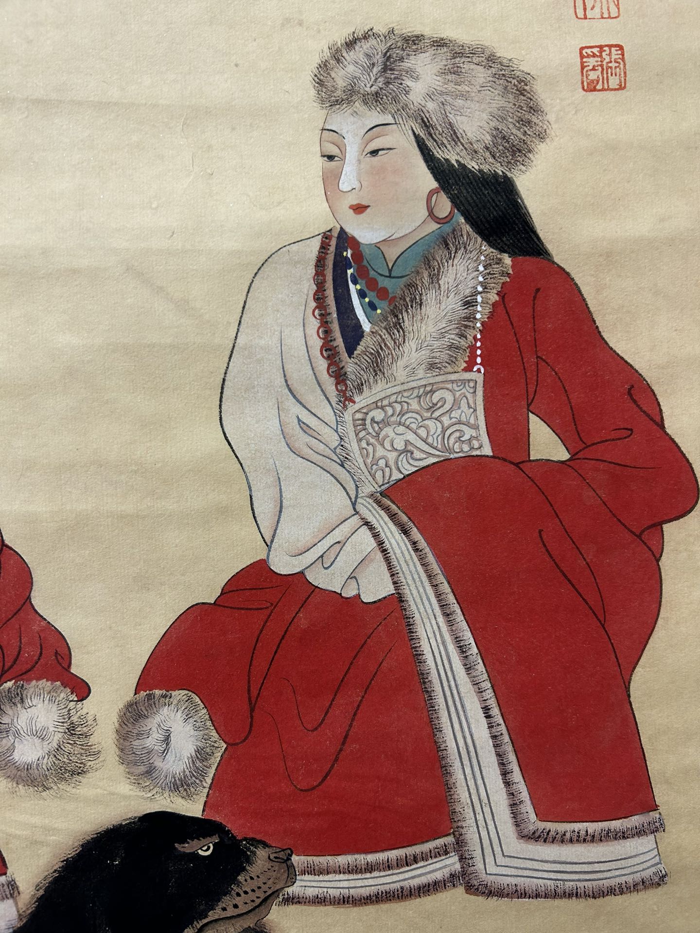 A Precious Chinese Ink Painting Hanging Scroll By Zhang Daqian