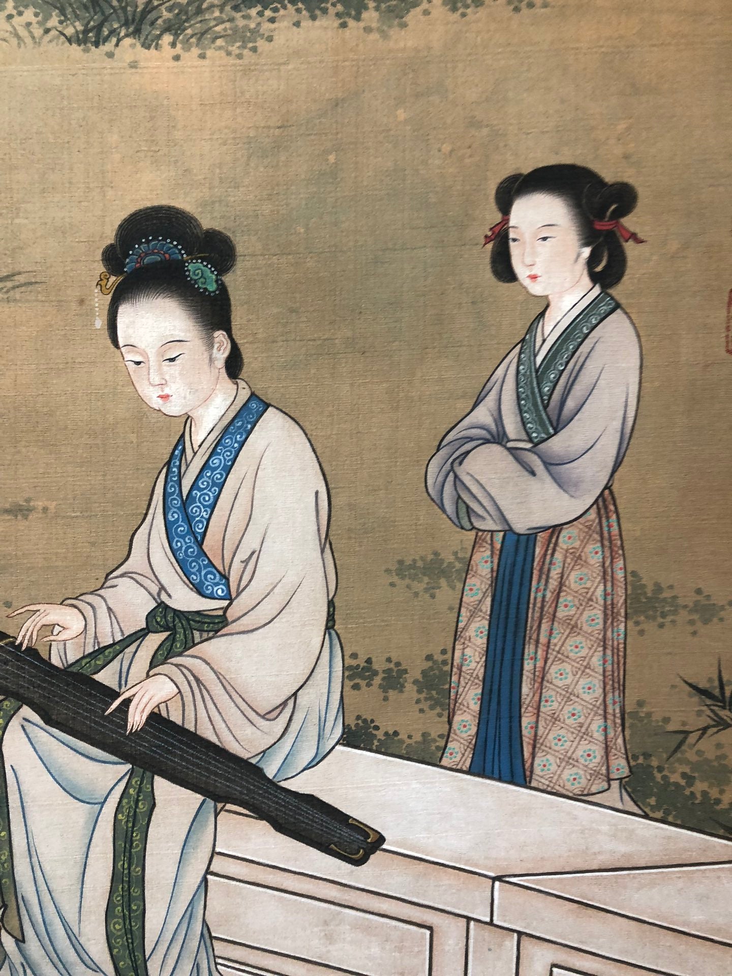 A Precious Chinese Ink Painting Hanging Scroll By Tang Yin