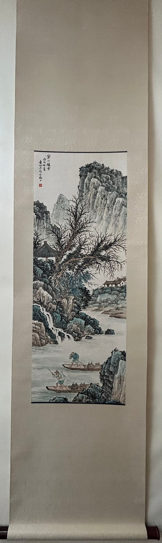 A Precious Chinese Ink Painting Hanging Scroll By Yuan Songnian