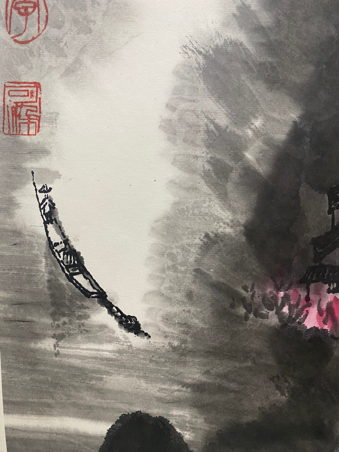 A Precious Chinese Ink Painting By Li Keran