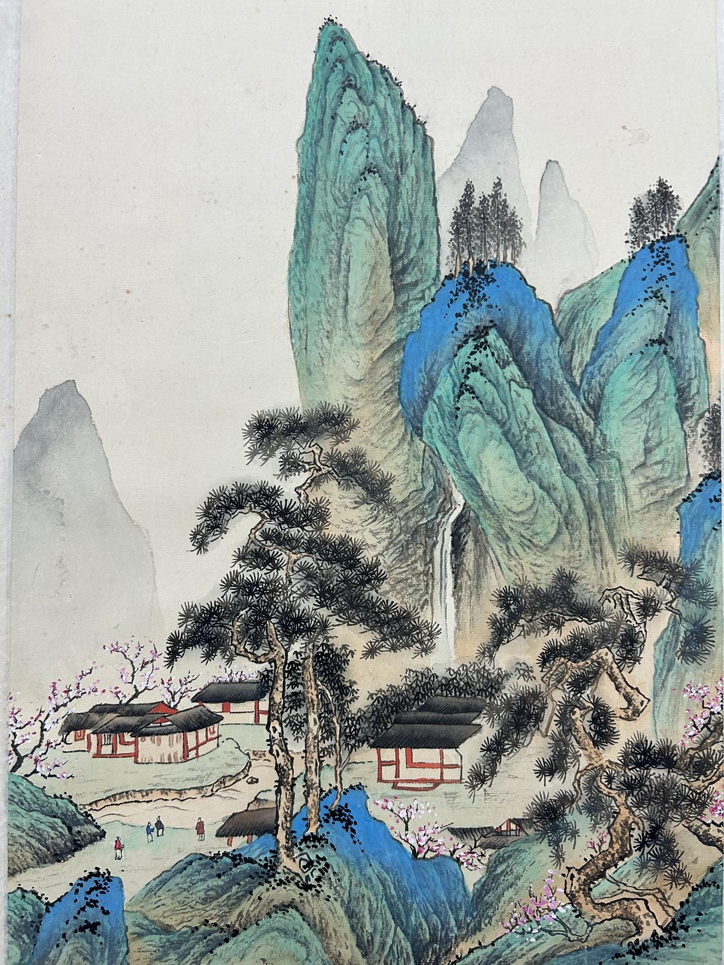 A Fabulous Chinese Ink Painting Hanging Scroll By Zhu Meicun