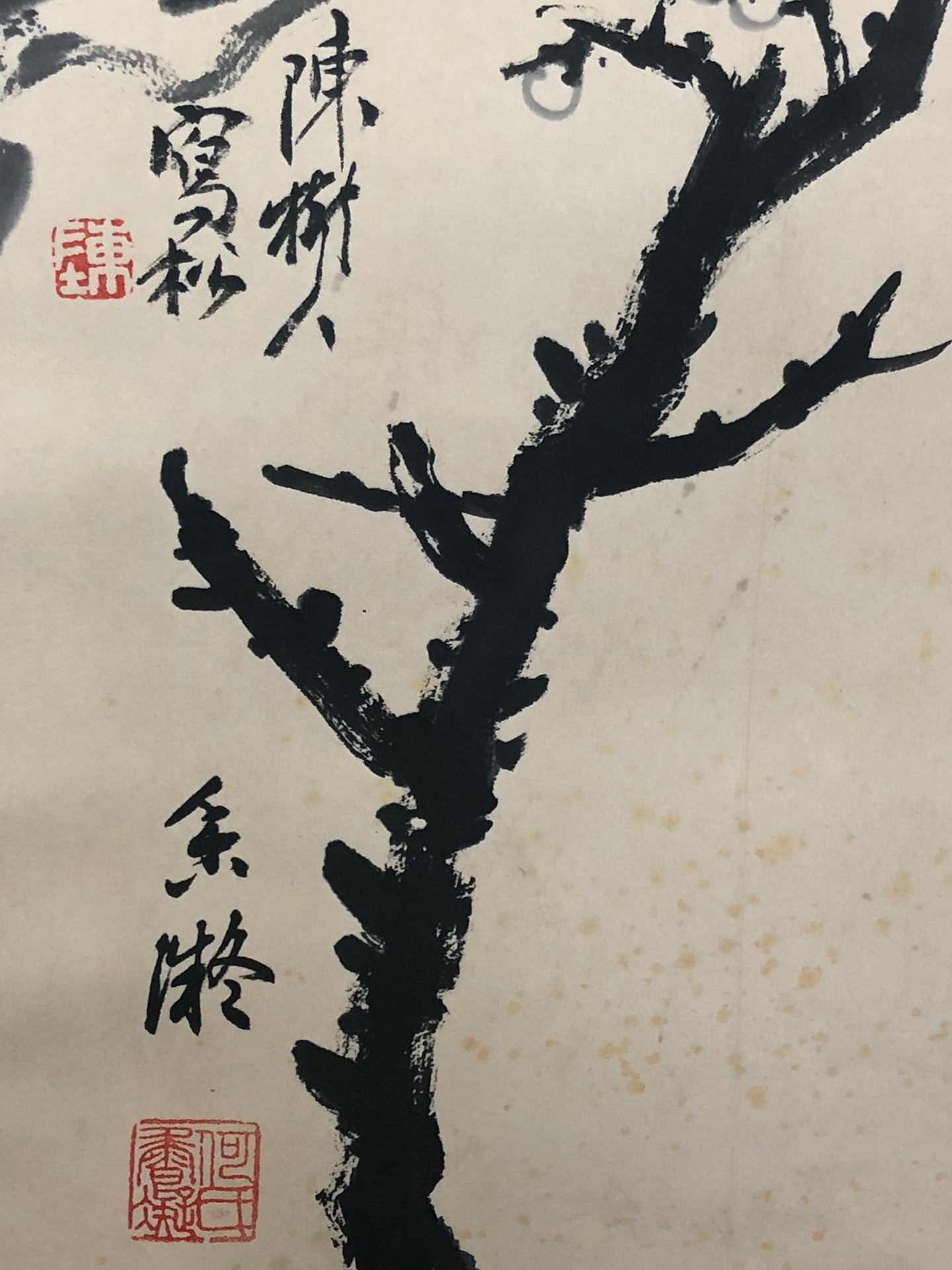 A Gorgeous Chinese Ink Painting Hanging Scroll By He Xiangning