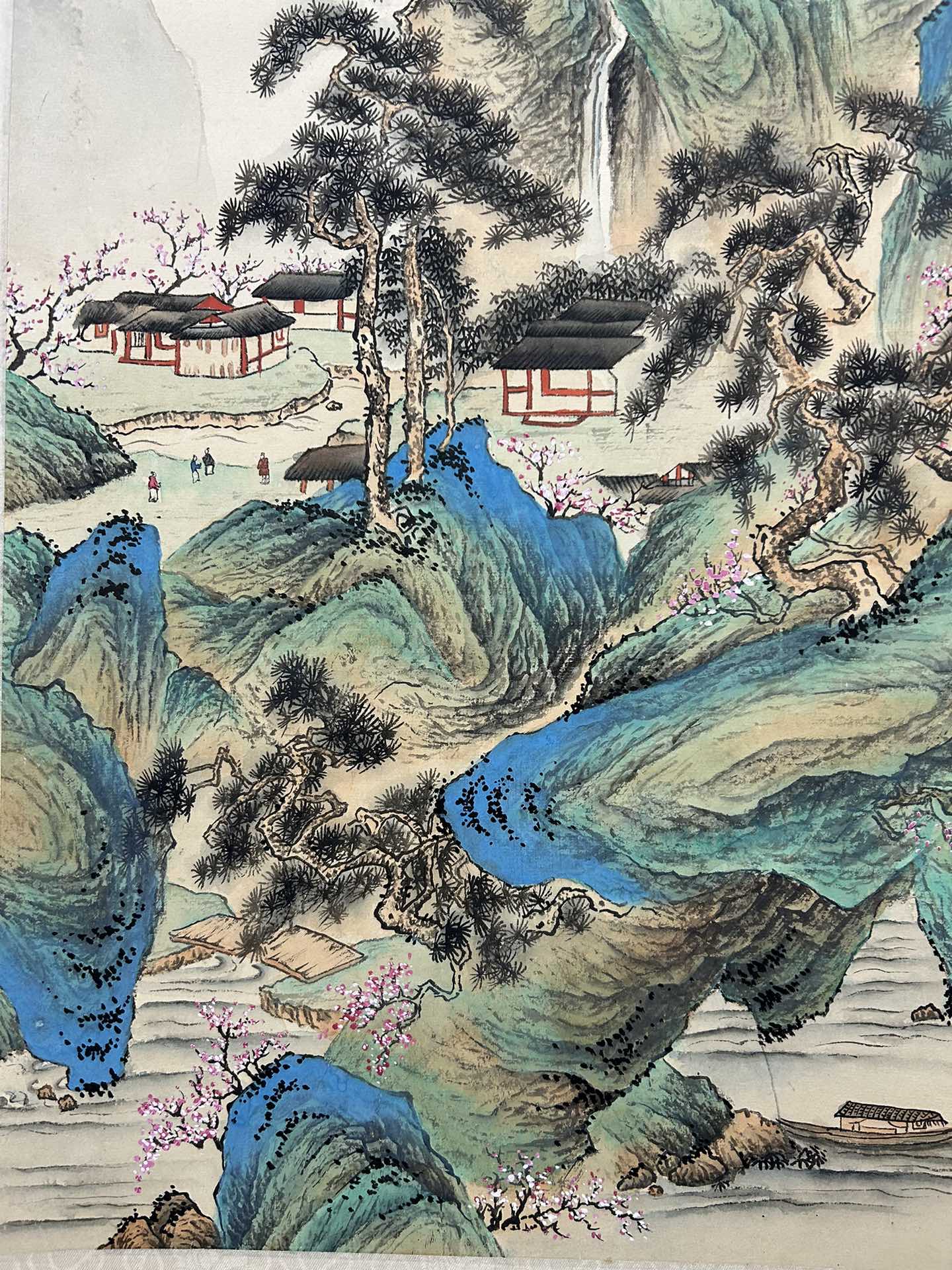 A Fabulous Chinese Ink Painting Hanging Scroll By Zhu Meicun