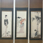 Three Gorgeous Chinese Ink Painting Hanging Scrolls By Xu Beihong