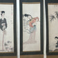 Three Gorgeous Chinese Ink Painting Hanging Scrolls By Xu Beihong