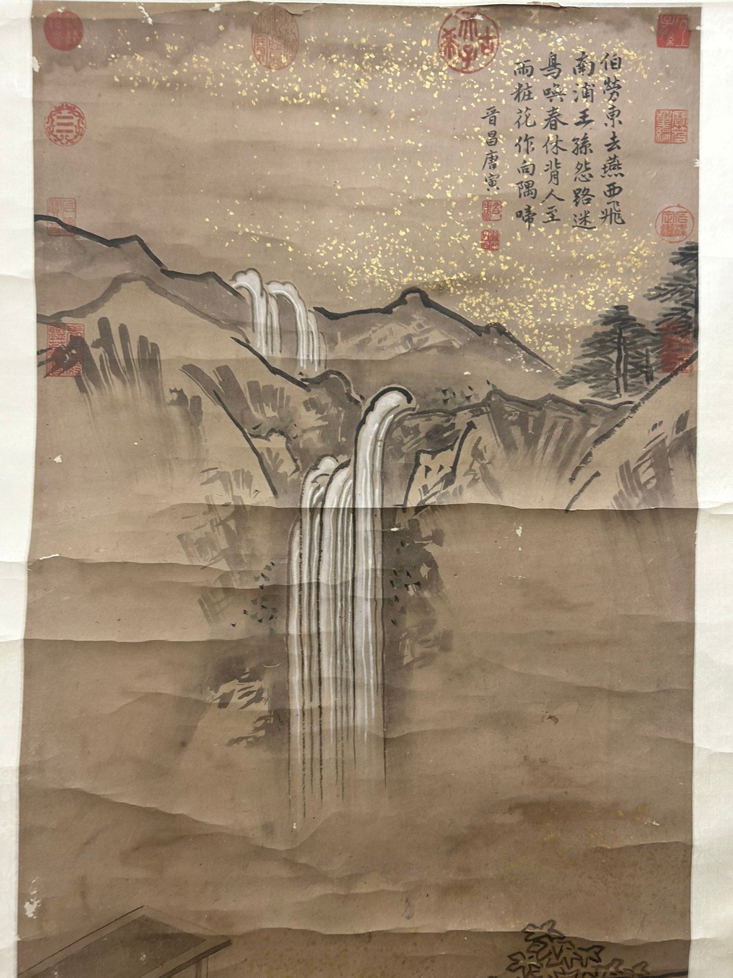 A Gorgeous Chinese Ink Painting Hanging Scroll By Tang Yin