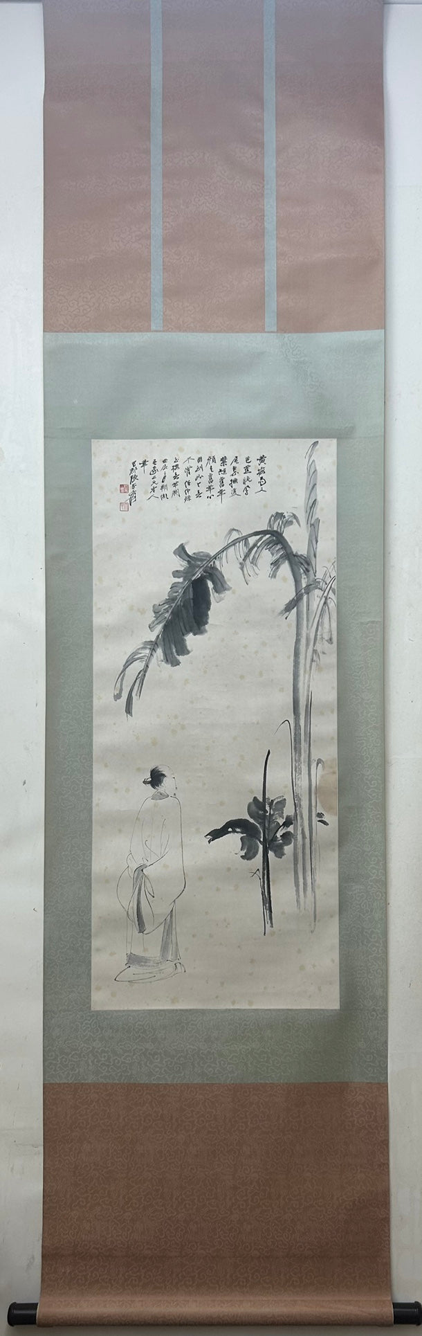 A Gorgeous Chinese Ink Painting Hanging Scroll By Zhang Daqian