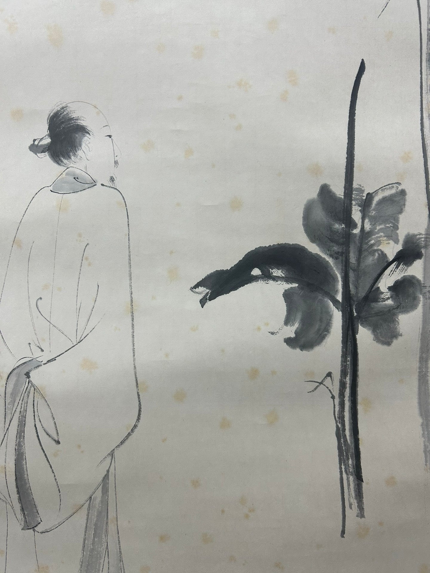 A Gorgeous Chinese Ink Painting Hanging Scroll By Zhang Daqian