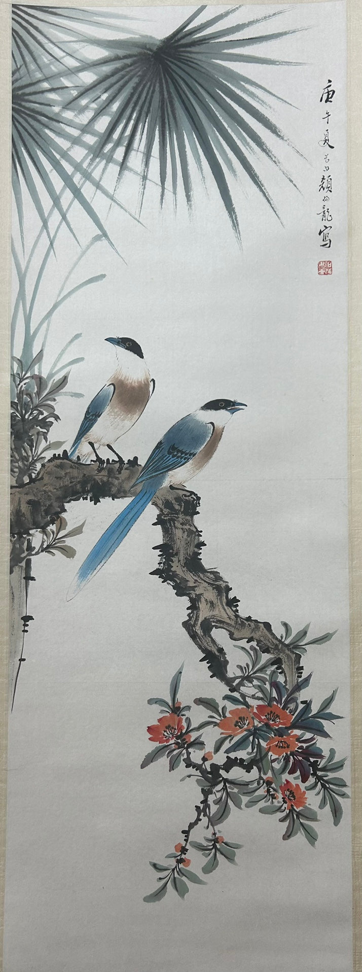 Four Gorgeous Chinese Ink Painting Hanging Scrolls By Yan Bolong