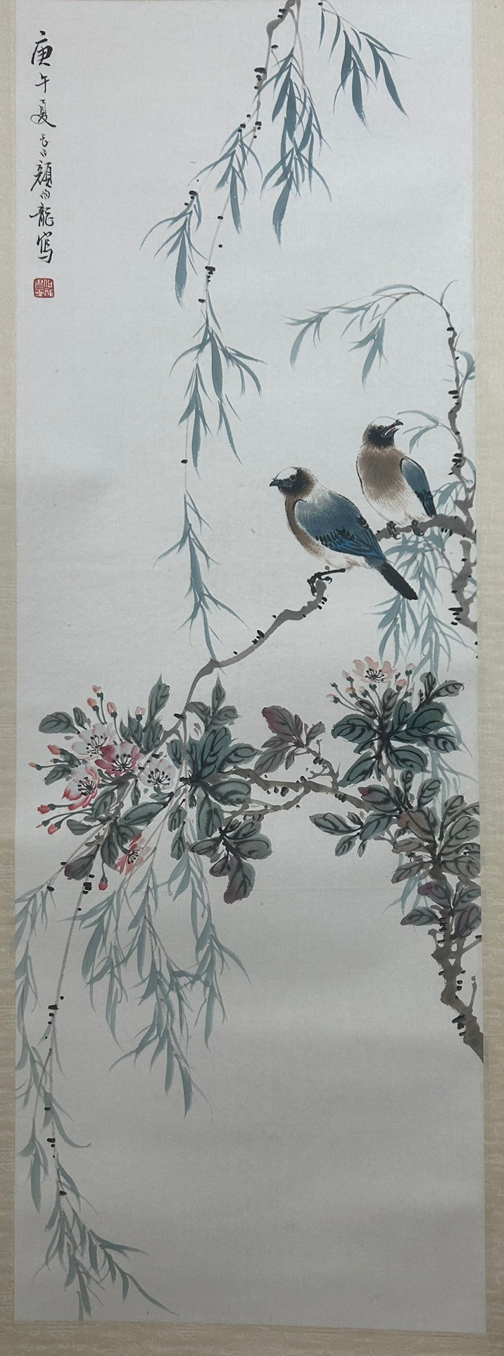 Four Gorgeous Chinese Ink Painting Hanging Scrolls By Yan Bolong