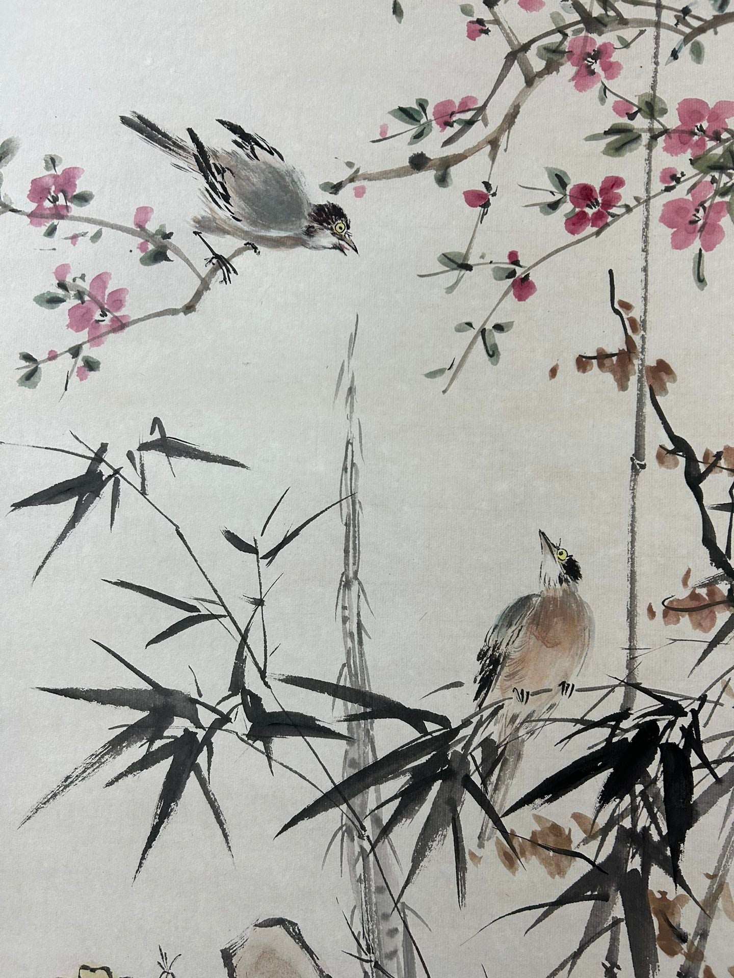 A Fabulous Chinese Ink Painting Hanging Scroll By Wang Xuetao