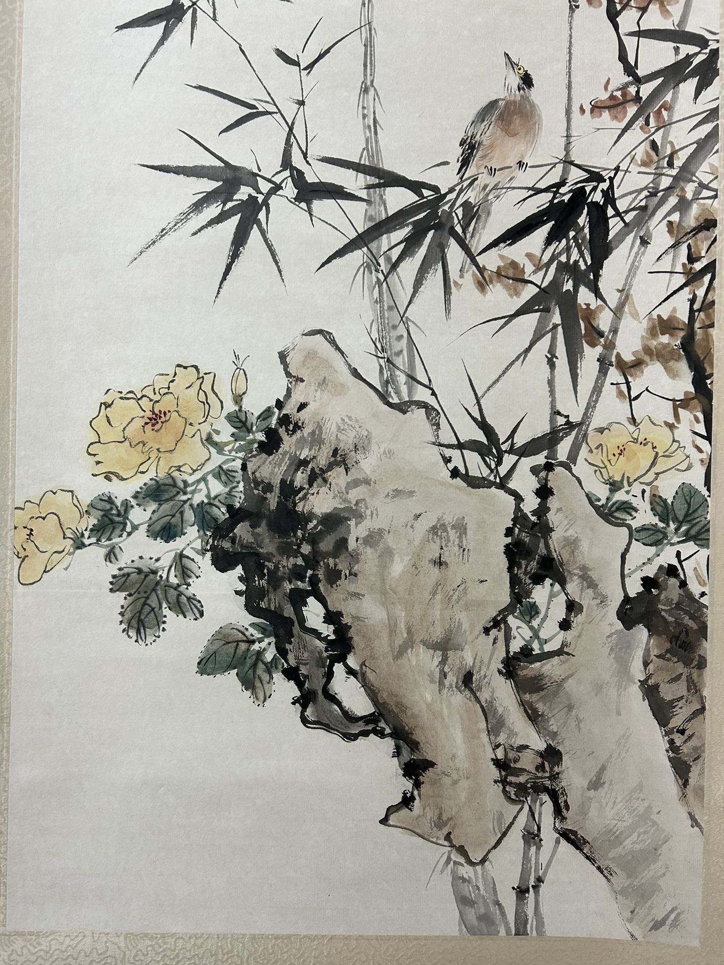 A Fabulous Chinese Ink Painting Hanging Scroll By Wang Xuetao