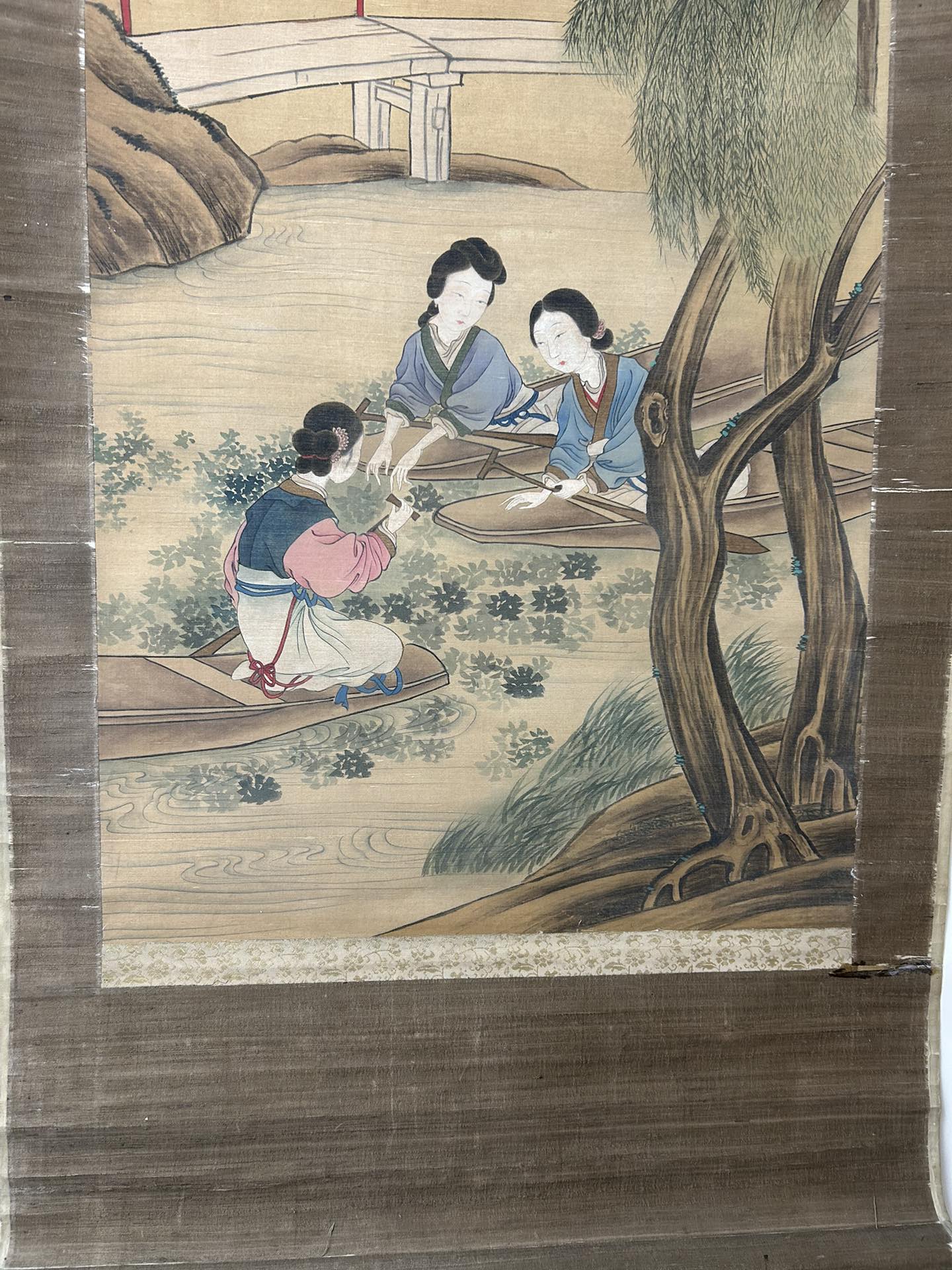 A Fabulous Chinese Ink Painting Hanging Scroll By Tang Bohu