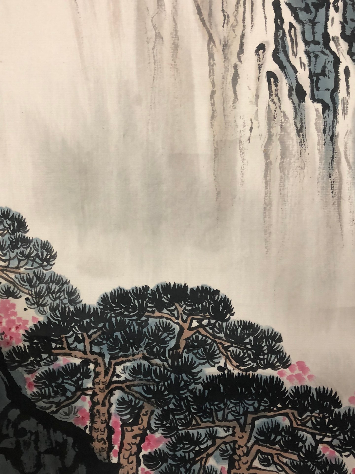 A Fabulous Chinese Ink Painting Hanging Scroll By Qian Songyan