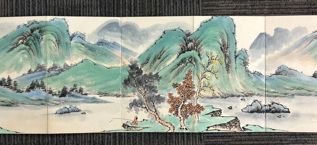 An Excellent Ten-Page Chinese Ink Painting Book By Wang Hui