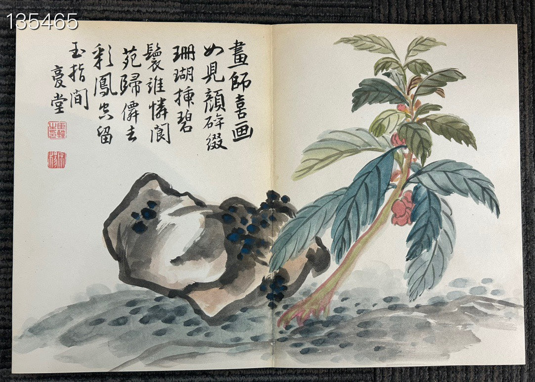 An Excellent Ten-Page Chinese Ink Painting Book By Li Shan