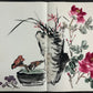 An Excellent Twelve-Page Chinese Ink Painting Book By Wang Xuetao