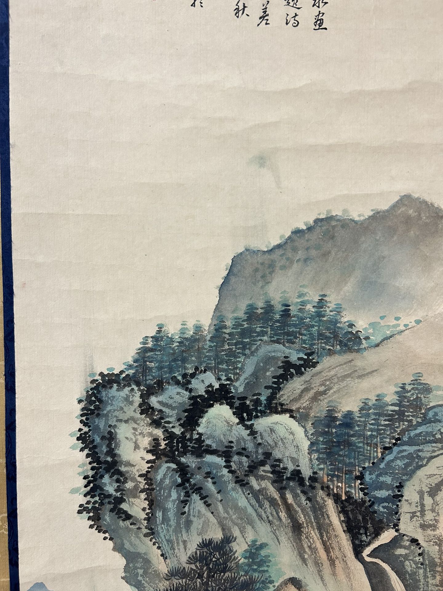 An Excellent Chinese Ink Painting Hanging Scroll By Qian Weicheng