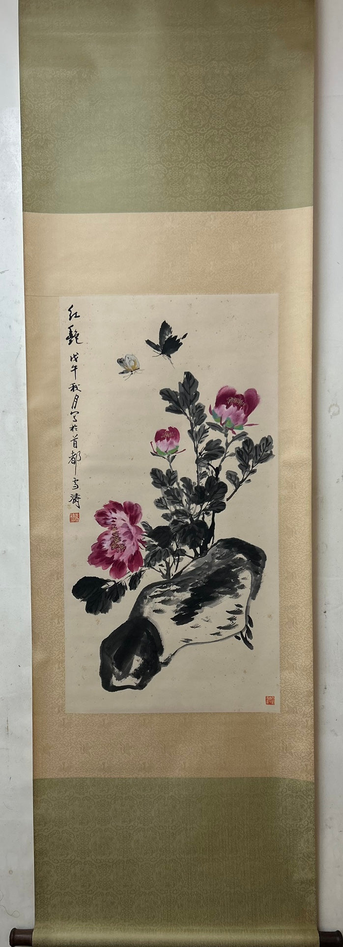 An Exquisite Chinese Ink Painting Hanging Scroll By Wang Xuetao