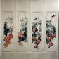 Four Exquisite Chinese Ink Painting Hanging Scrolls By Huang Huanwu