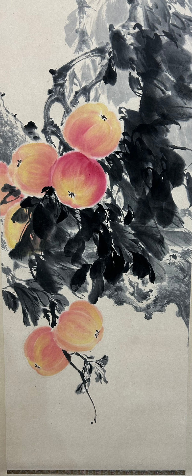 Four Exquisite Chinese Ink Painting Hanging Scrolls By Huang Huanwu