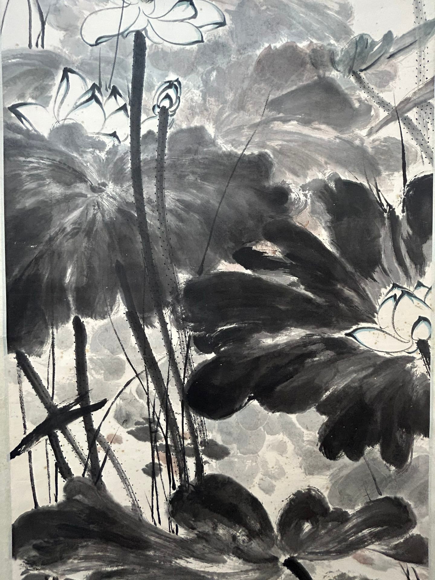 An Exquisite Chinese Ink Painting Hanging Scroll By Zhang Daqian