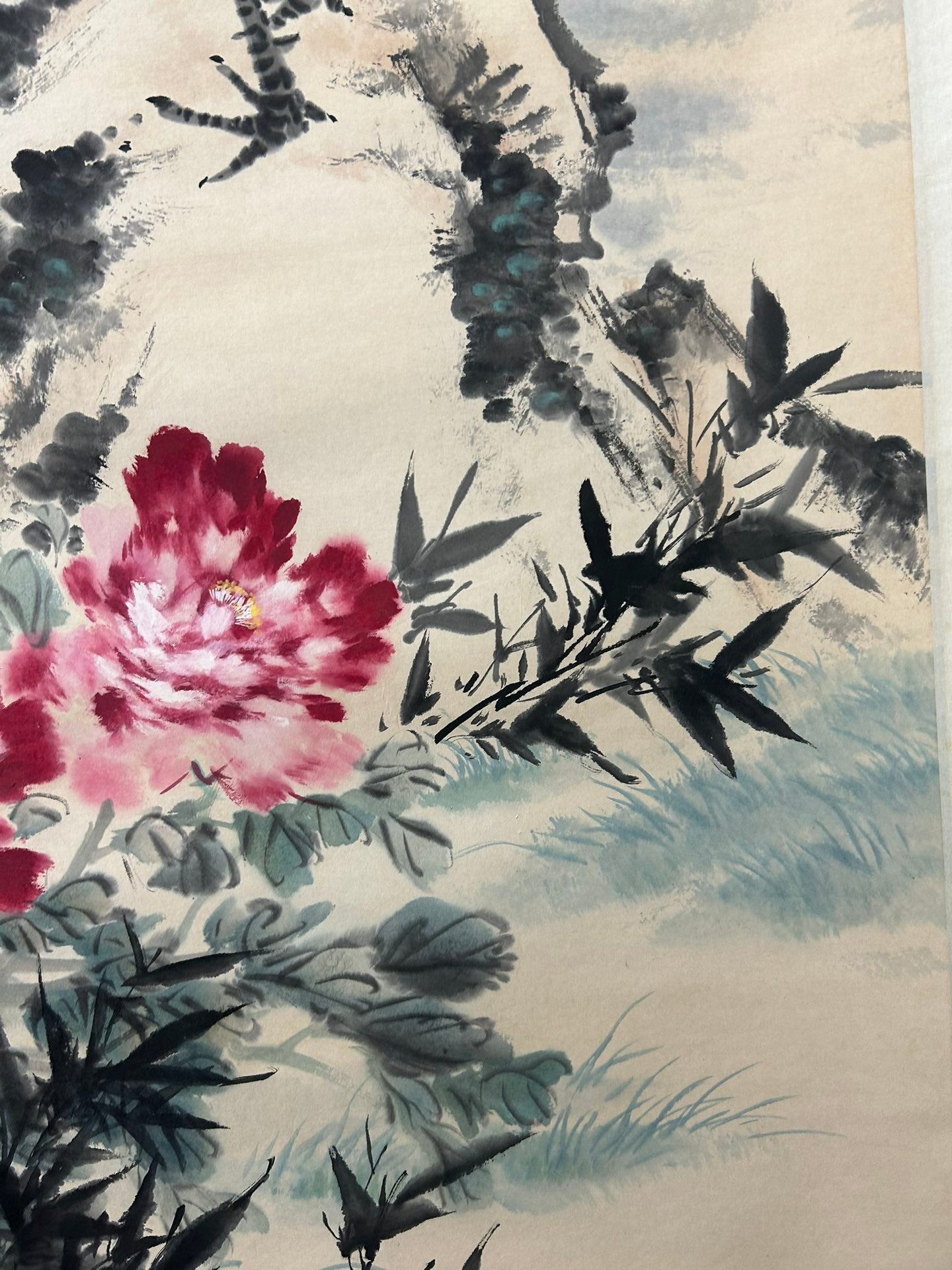 An Exquisite Chinese Ink Painting Hanging Scroll By Wang Xuetao