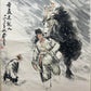 An Exquisite Chinese Ink Painting Hanging Scroll By Huang Zhou